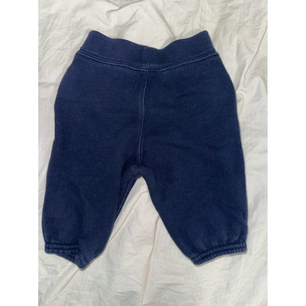 Ralph‎ Lauren infant navy blue joggers with red pony size 6 Months